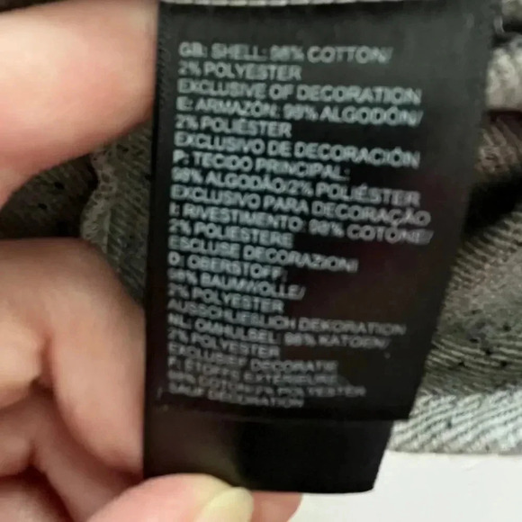 NorthFace Women XL Shirt Grey Black Specks Cotton Outdoor Hiking Trail Active - Picture 11 of 14